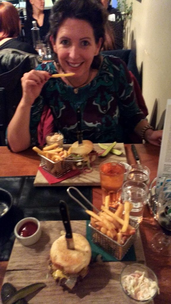 Nine years of very happy marriage celebrated in style with Swedish Burgers and Chips!