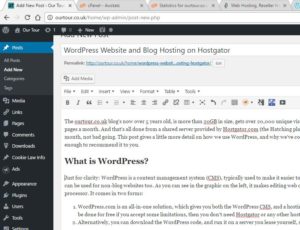 This is what WordPress looks like