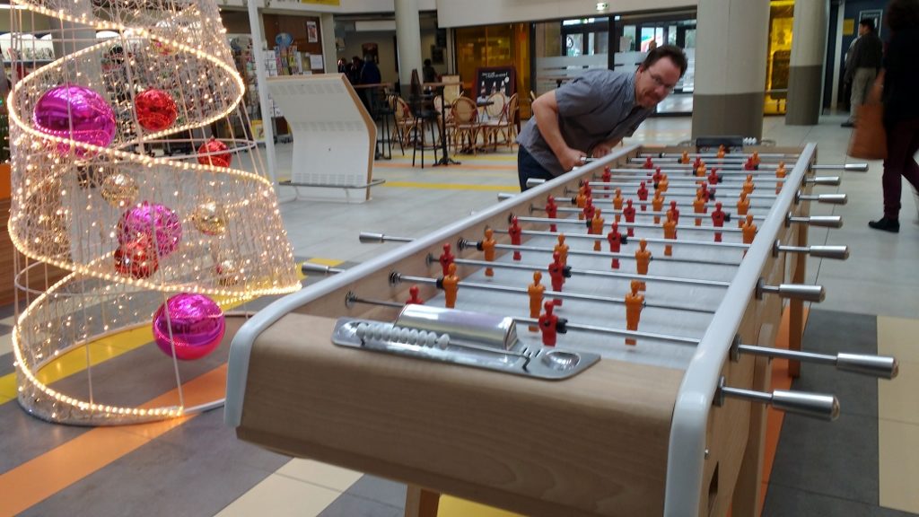 Now THAT'S a table football machine!