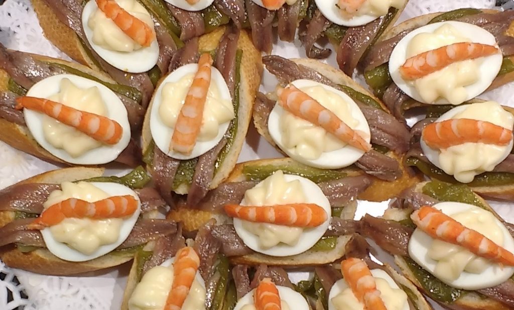 The pintxos are presented with massive attention to the way they look. They're delicious too.