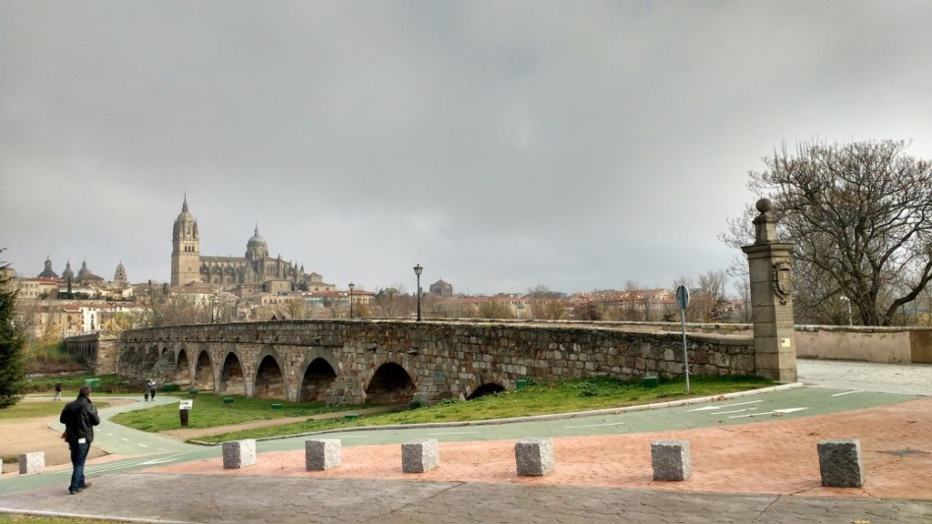 Salamanca's Roman Bridge (about half of it is as old as Christ)