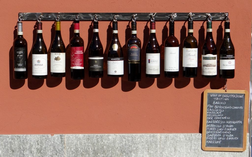 Barolo Wine Bottles Italy