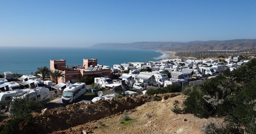 Camping Terre d'Ocean on the Atlantic Coast, Morocco