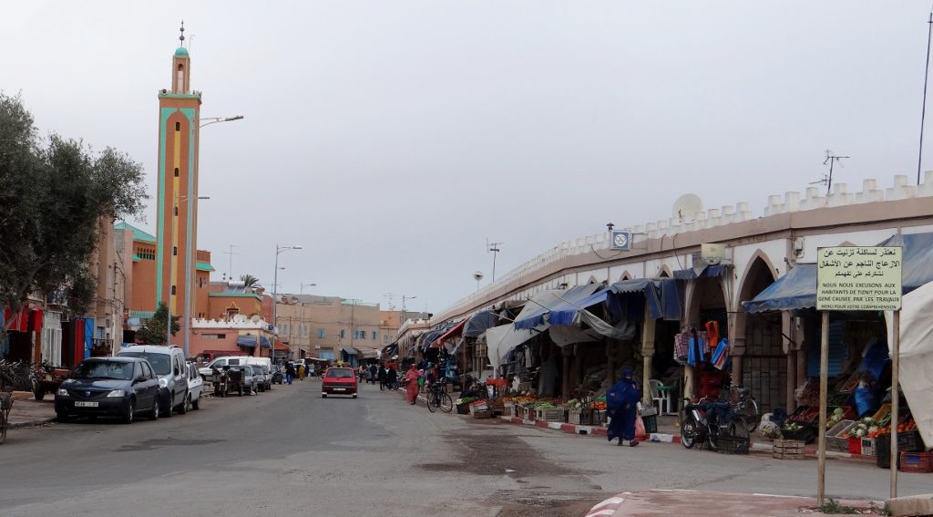 Fruit, fish and meat shops in the Tiznit medina