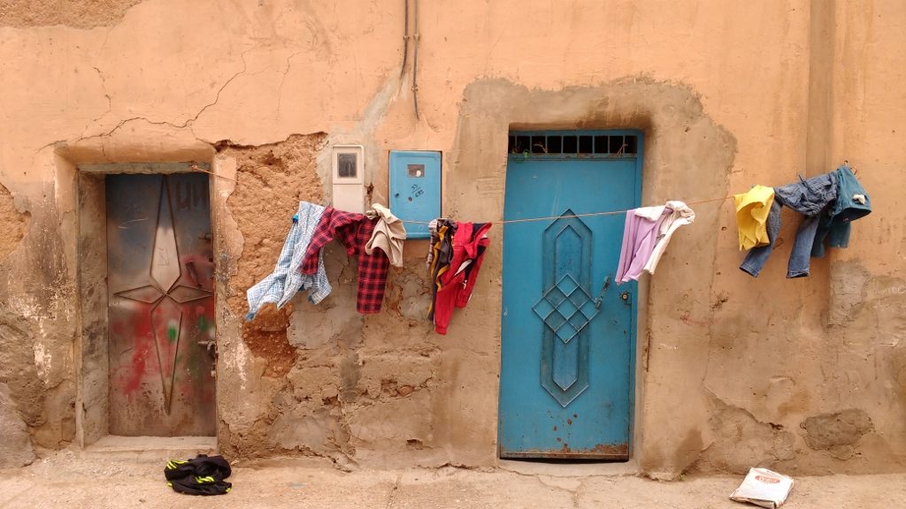 Door of the day: washing drying in Tiznit