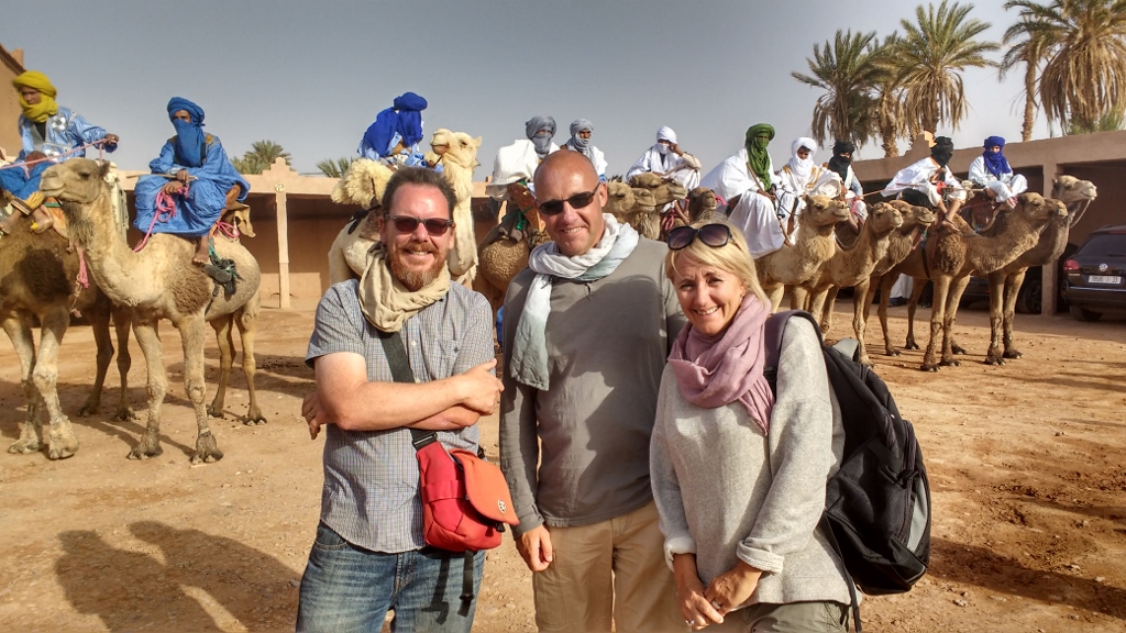 Me with Martin and Dena, fellow motorhome wanders, although they're old hands at Morocco having been here five times