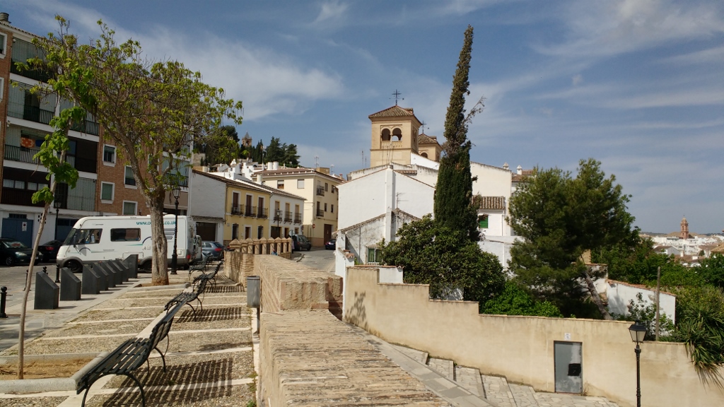 Parked up in Antequera while we nipped to the vets