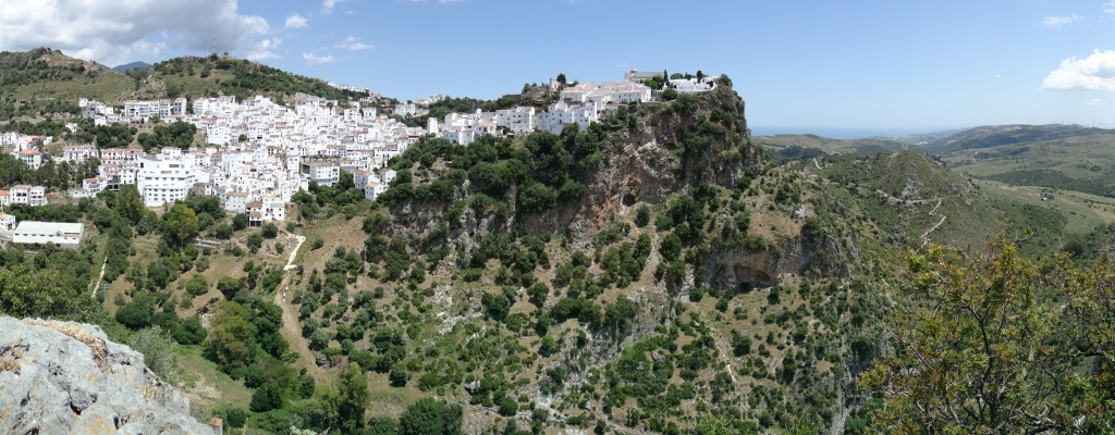 Casares from the viewpoint near the motorhome aire
