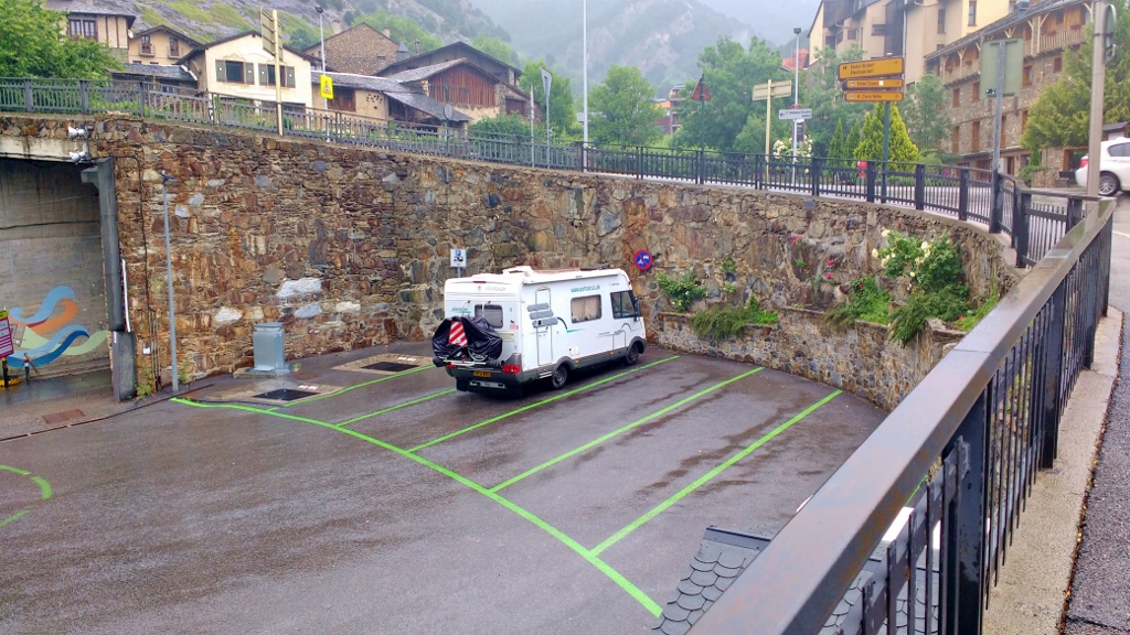 Motorhome parking Ordino Andorra