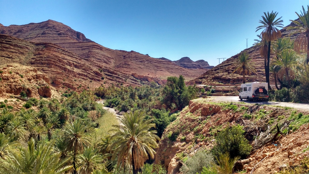 Driving the Ait Mansour Gorge in Morocco