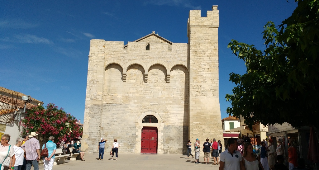 The church at Saintes-Maries-de-la-Mer