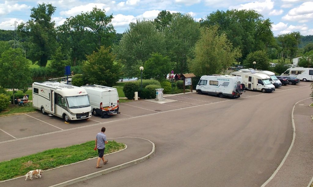 Motorhome aire Joinville, France