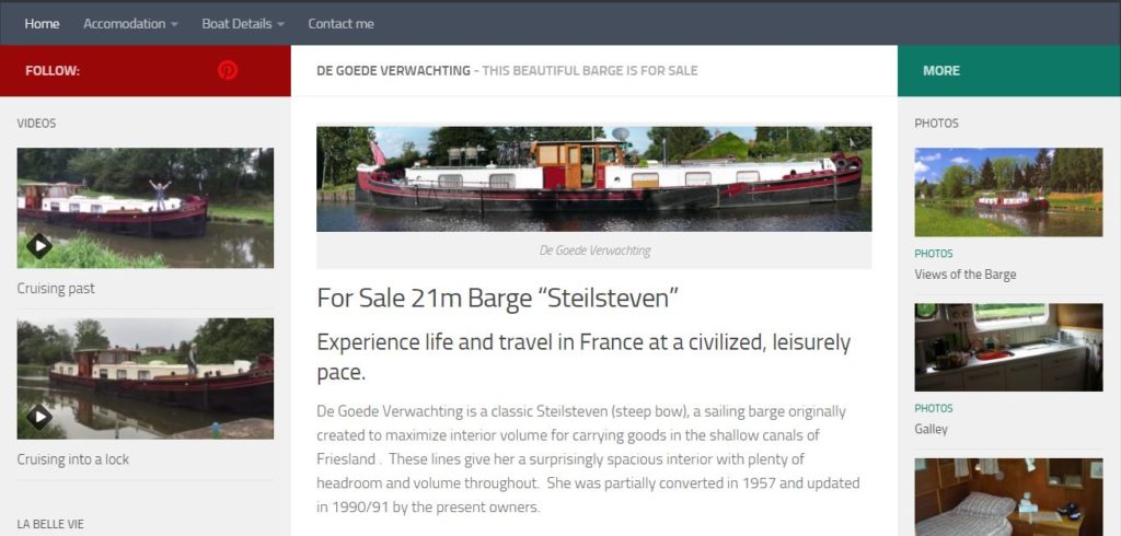 Barge for sale in Roanne!
