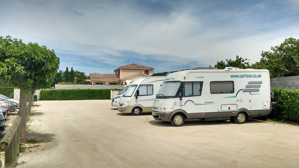 The free motorhome aire in Beausemblant