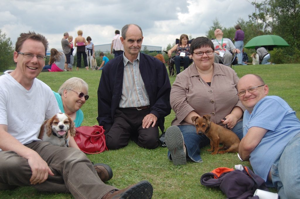 Charlie with me, Mum, Dad, my sister Amanda and brother-in-law Andy in 2010