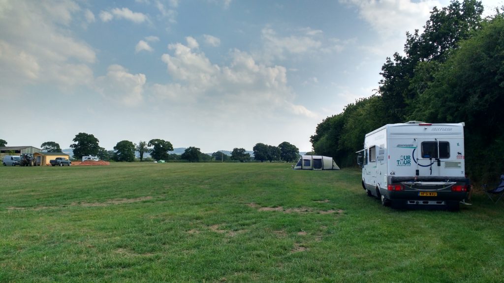 The Thursday night campsite was just a field really (a small child loudly declared it to be a bit sh*t!), but it did us for a good night's kip.