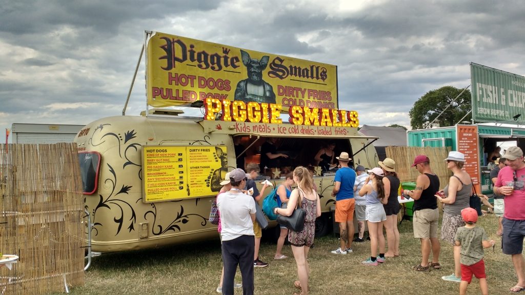One of the many food stalls at CarFest North