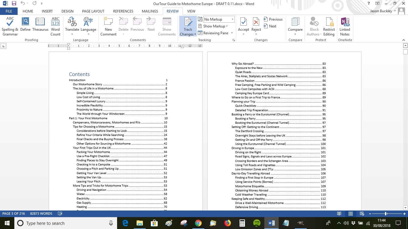 Automatic Table of Contents in Word using Heading Styles