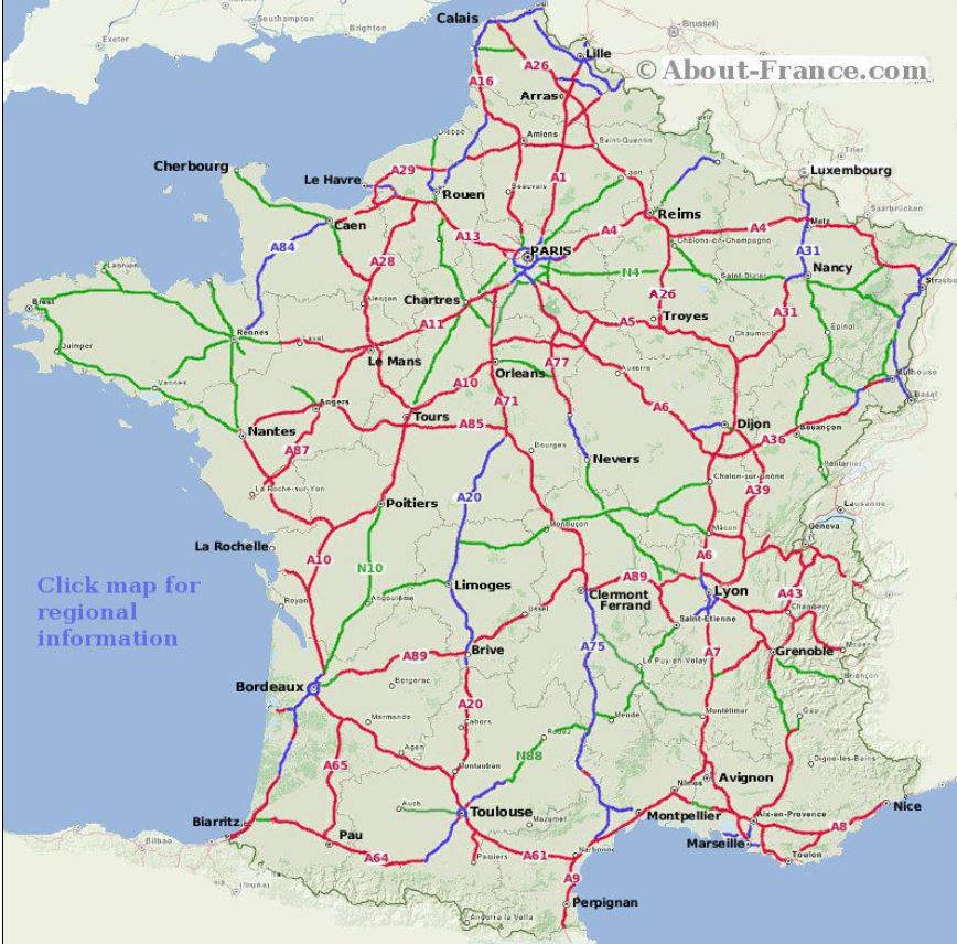About France Toll Roads Motorway Autoroute Peage