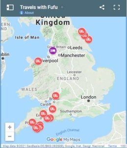 See-You-Later Motorhome Blog Tour Map UK