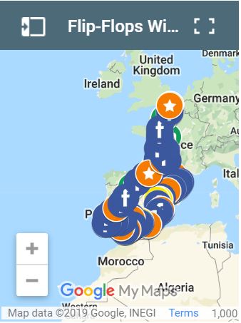 Flip Flops Woolly Hats Map Motorhome Tour Europe Blog