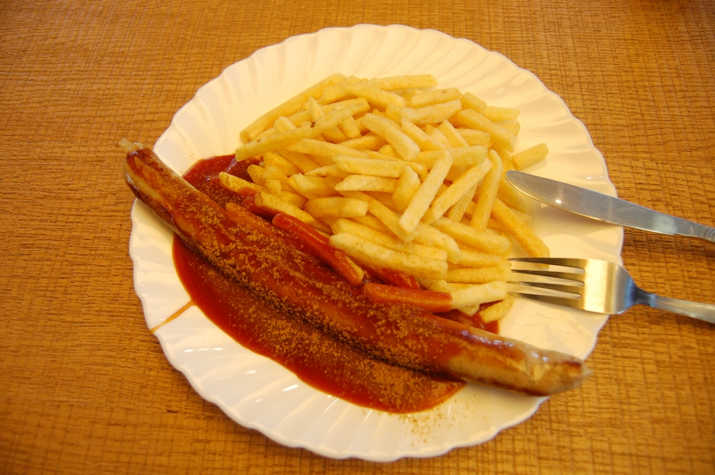 Currywurst and Chips in Germany