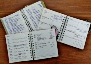 spending written in diaries