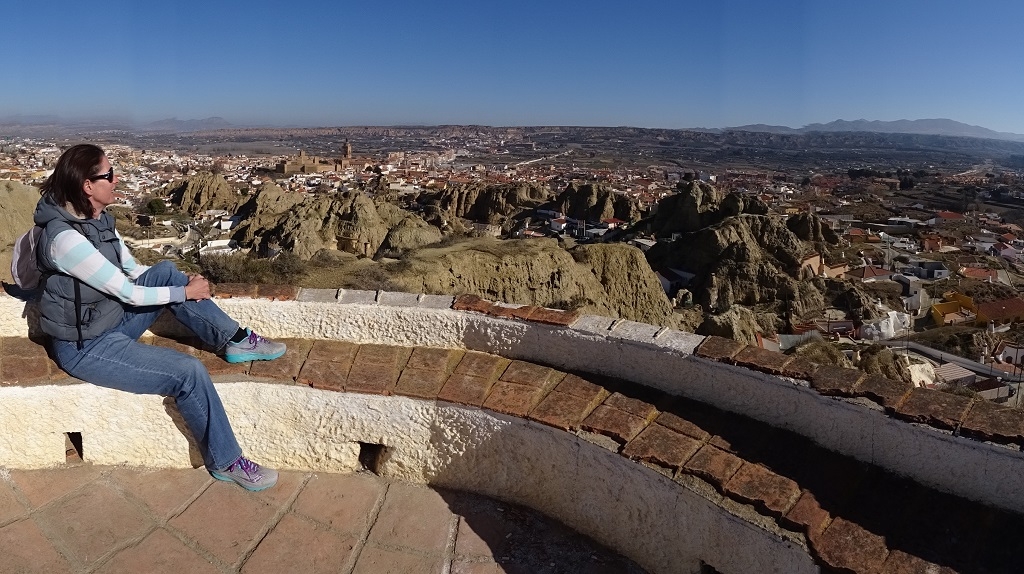 Looking out over Guadix and the cave district