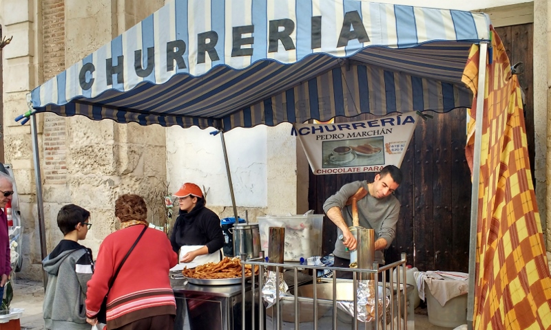 Churreria Stall on market