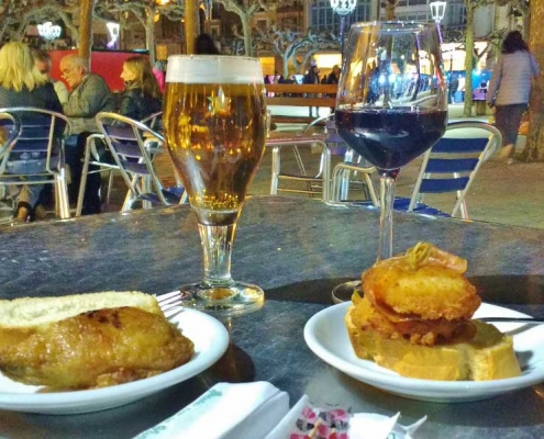 drinks and tapas in Spain
