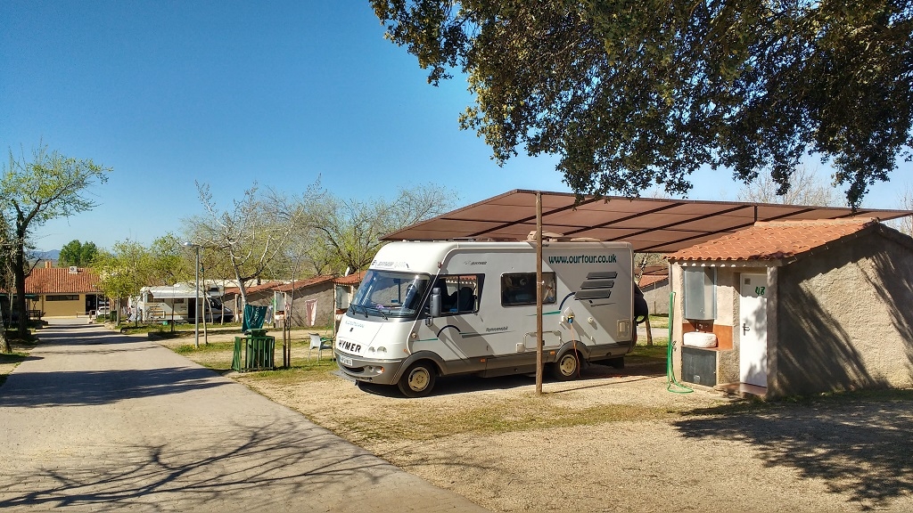 Zagan the Motorhome at Camping Caceres Extremadura Spain
