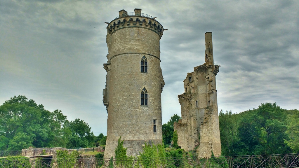 Chateau ruins in Mehun-sur-Yevre, France