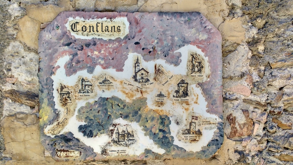 Map of Conflans, France