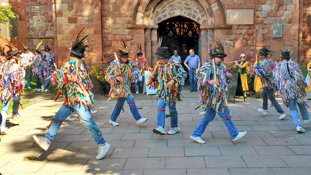 Folk Festival Dancers in Shrewsbury