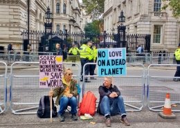 Extinction Rebellion Protest Outside No 10