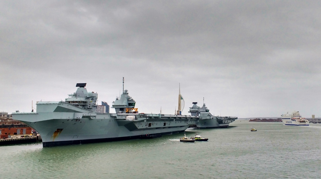 Aircraft carriers in Portsmouth