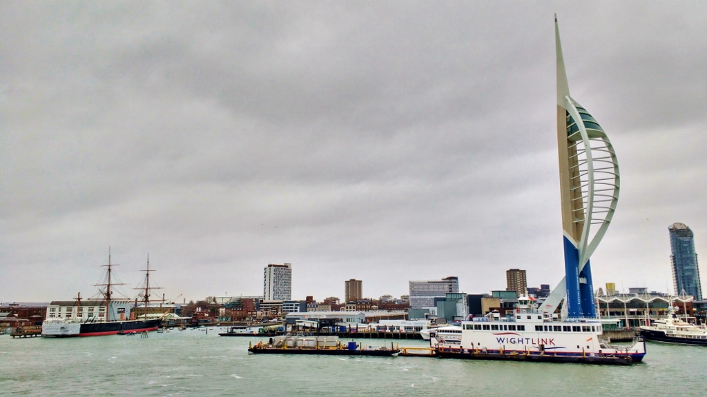 Portsmouth from Brittany Ferries Economie Sailing