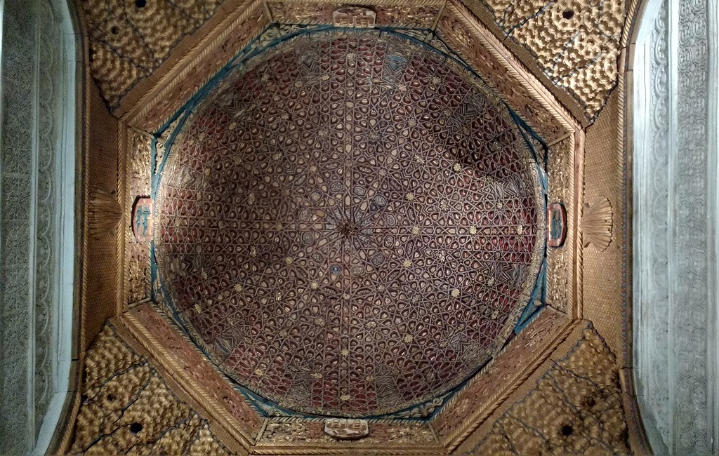 The incredible intricacy of a Moorish ceiling. 