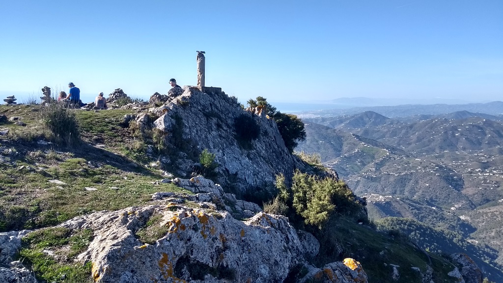 Views down from the top of El Fuerte above Frigiliana