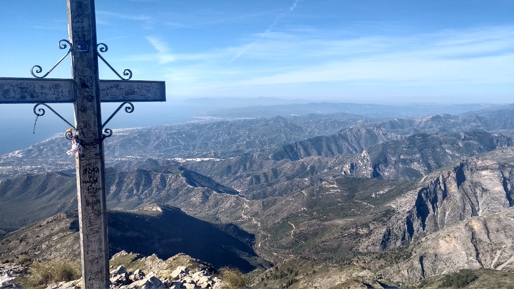The view from El Cielo looking towards Malaga