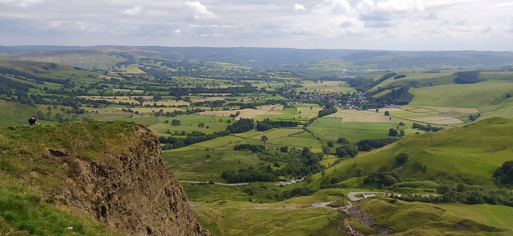 Castleton from the Mam Tor summit