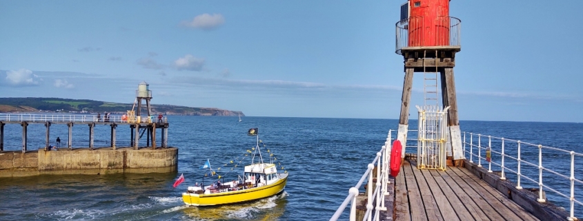 yellow boat trip at Whitby