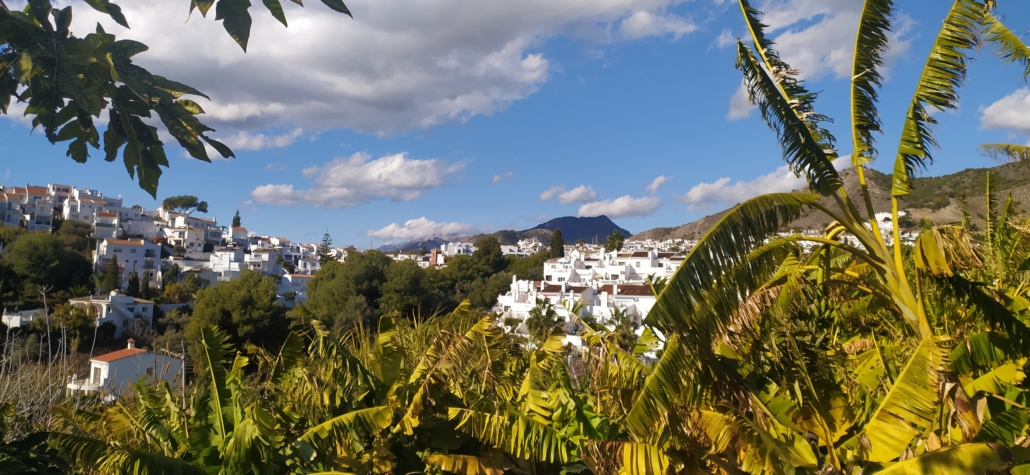 The view from our pitch on a sunny day in Nerja