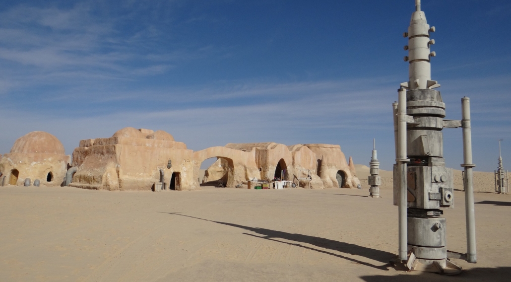 The Mos Espa Star Wars Film Set in the Tunisian Desert West of Tozeur 