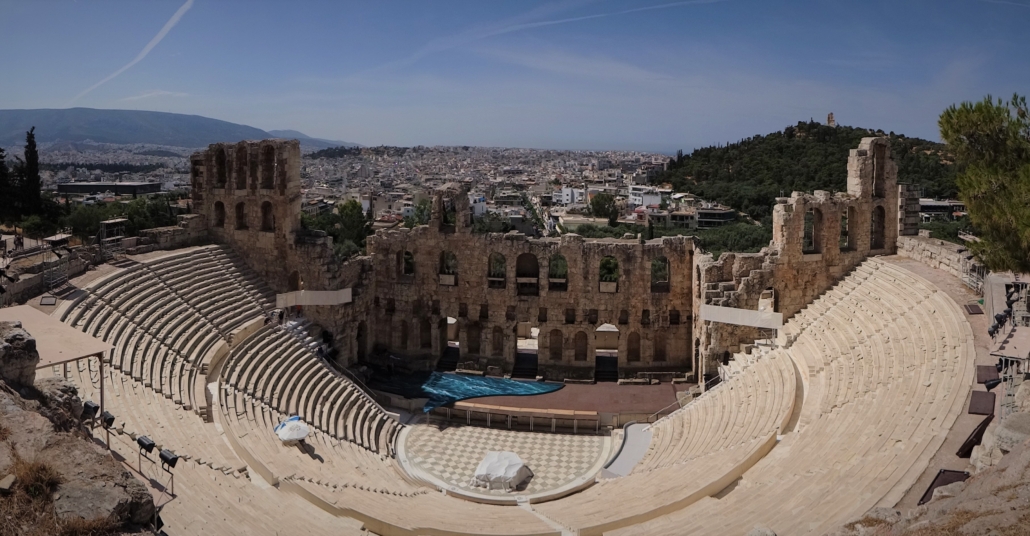 Odeon of Herodes Atticus on the Slopes of the Acropolis of Athens, Greece