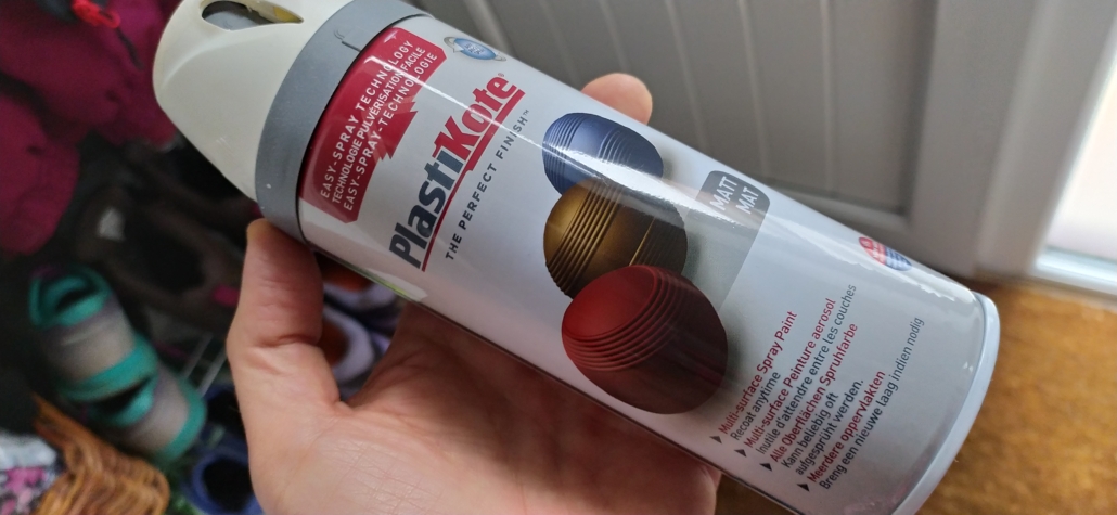 This is the PlastiKote spray we used for our motorhome's habitation door