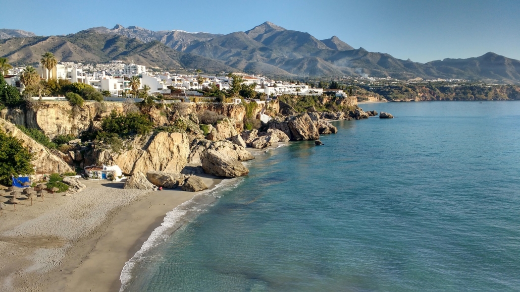 Nerja, the Mediterranean and the Mountains, Andalusia, Spain