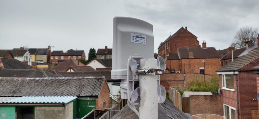 The Rear of the Poynting 4G-XPOL-A0001 Mounted on a Pole