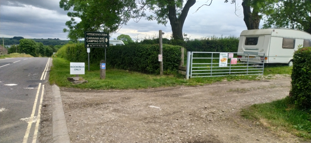 Uppertown Farm Entrance Campsite at Carsington