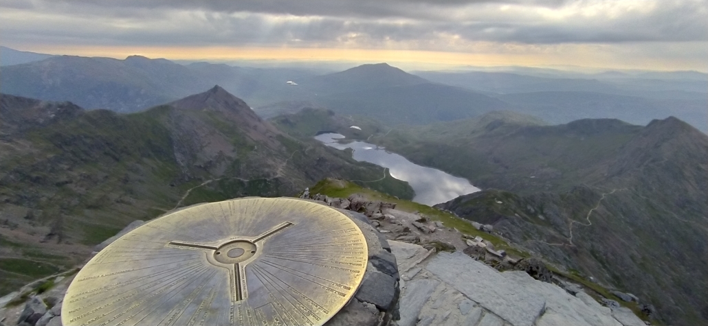 Snowdon Summit from Cairn and Trig Point